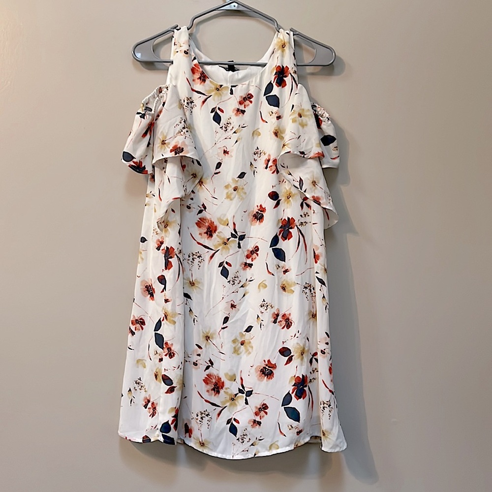White floral dress